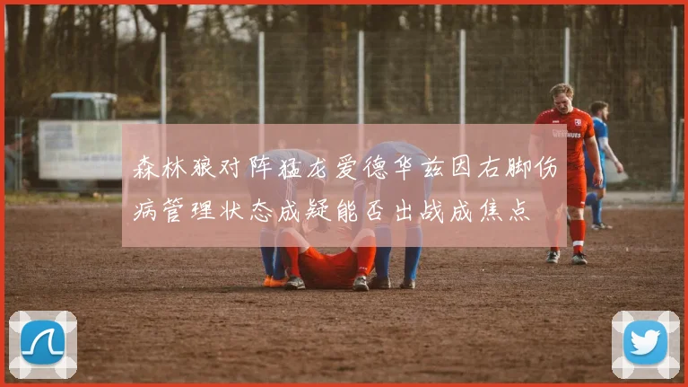 森林狼对阵猛龙爱德华兹因右脚伤病管理状态成疑能否出战成焦点